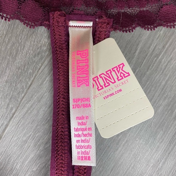NWT Victoria’s Secret PINK Lace Thong - Picture 4 of 7
